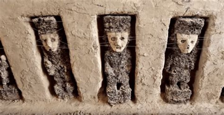 Ancient Masked Statues Covered In Peruvian Lost City