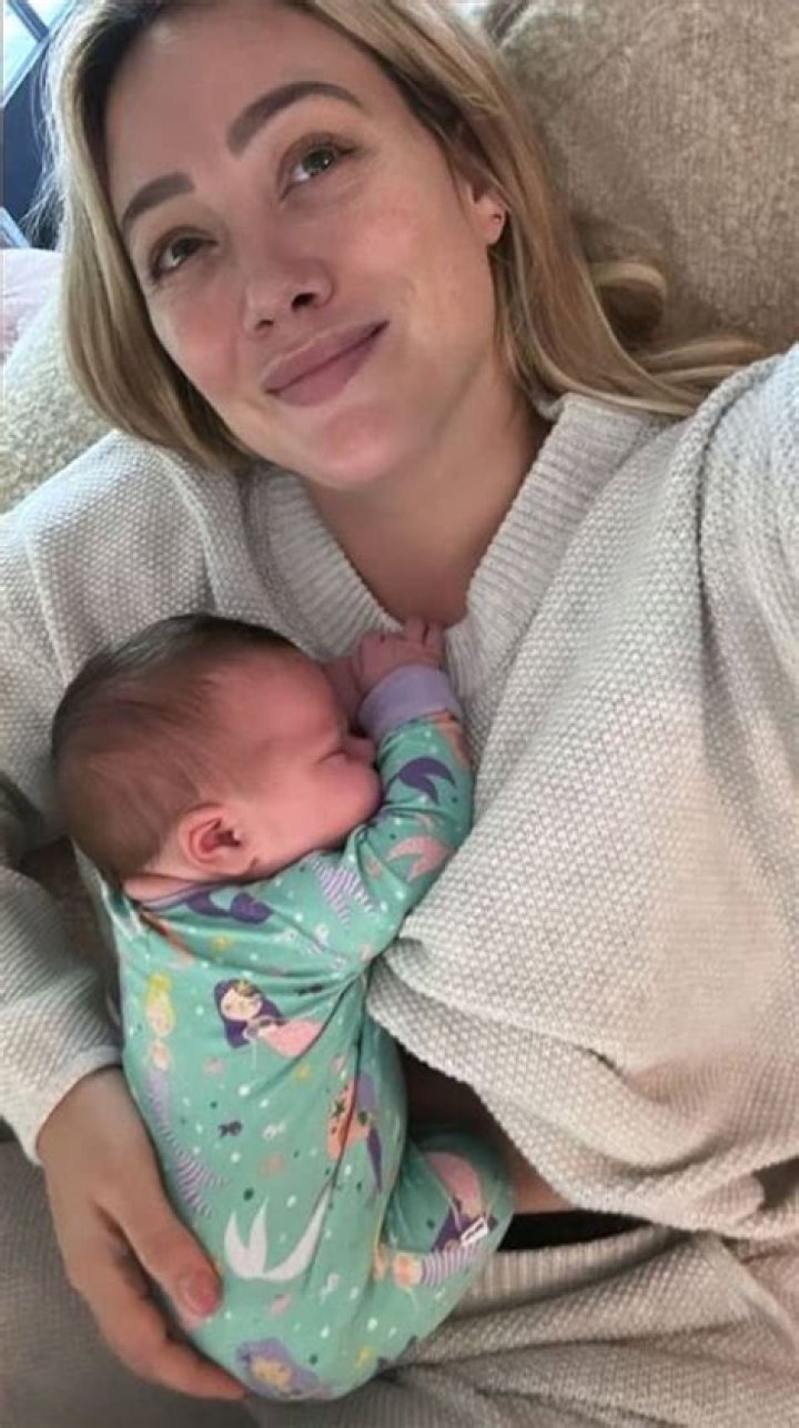 Hilary Duff Shares Emotional Video Hugging Her Newborn Daughter Moments After Home Birth