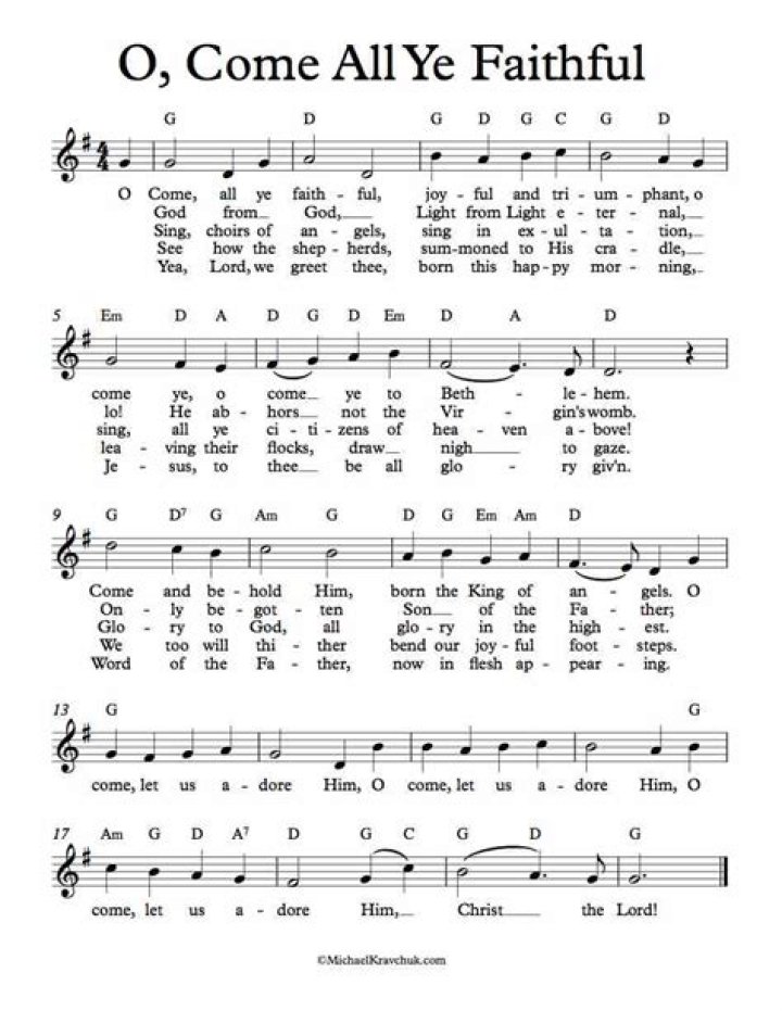 O Come, All Ye Faithful